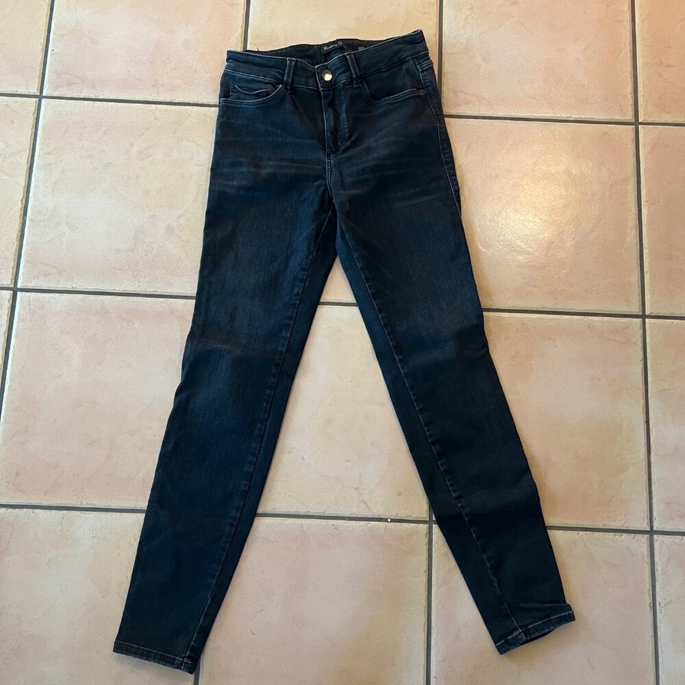 Massimo Dutti Mid Rise Skinny Jeans Dark Wash | Size 6 US (EUR 38)